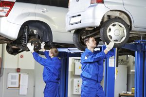 mechanics undergoing MOT checks